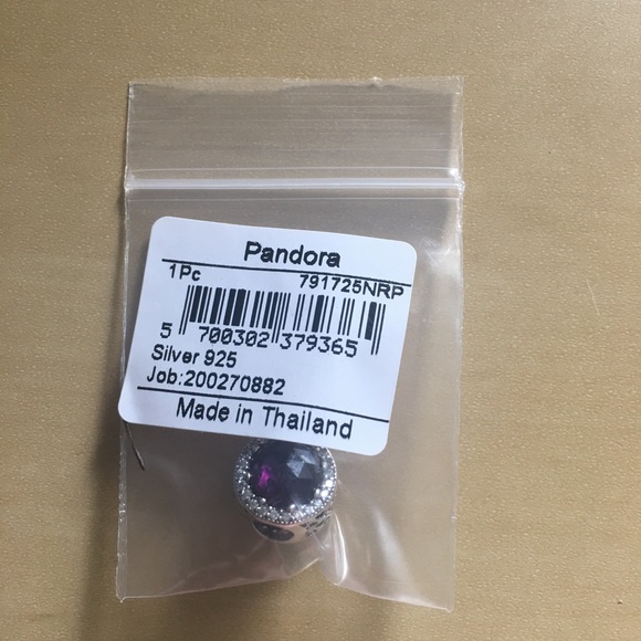 PANDORA 🌺 Beautiful 🌺 Purple Crystal Charm - Picture 7 of 8